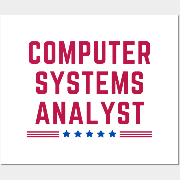 American Computer Systems Analyst Wall Art by HobbyAndArt